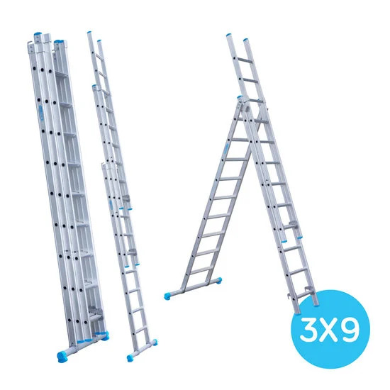 Kolmeosaline redel 3x9 Kolmeosaline redel 3x9