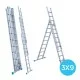 Kolmeosaline redel 3x9
