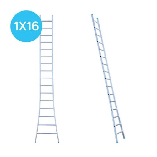 One section ladder wide 16 steps