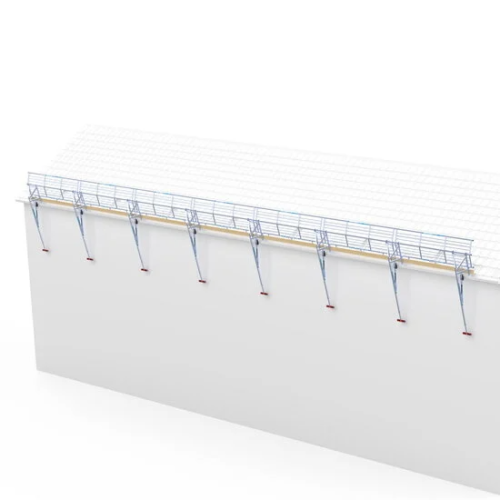 Алюминиевые ограждения Safety Guard Systems для крыши, длиной 21 метра