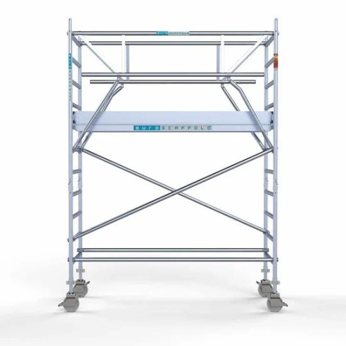 Alumiiniumtellingud koos kokkupandavate piiretega mõlemal poolel 90x250 4,2 m töökõrgus*