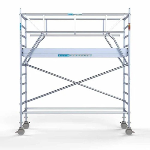 Alumiiniumtellingud koos kokkupandavate piiretega mõlemal poolel 90x305 4,2 m töökõrgus* Carbon