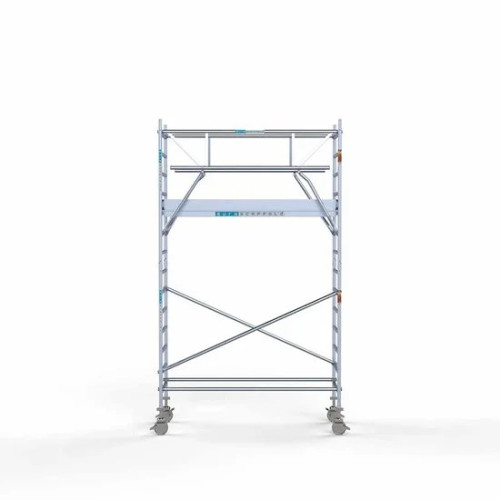 Alumiiniumtellingud koos kokkupandavate piiretega mõlemal poolel 90x250 5,2 m töökõrgus* Carbon