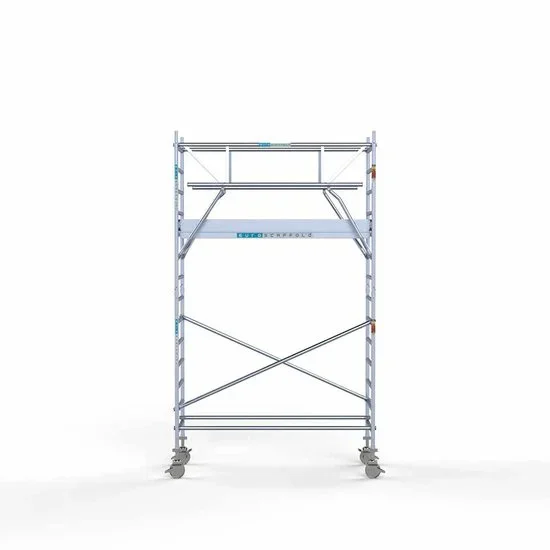 Alumiiniumtellingud 90х250 5,2 m töökõrgus* Carbon koos kokkupandavate piiretega mõlemal poolel Alumiiniumtellingud 90х250 5,2 m töökõrgus* Carbon koos kokkupandavate piiretega mõlemal poolel