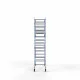 Alumiiniumtellingud 90х250 5,2 m töökõrgus* koos kokkupandavate piiretega mõlemal poolel Alumiiniumtellingud 90х250 5,2 m töökõrgus* koos kokkupandavate piiretega mõlemal poolel