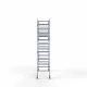 Alumiiniumtellingud 90х305 5,2 m töökõrgus* koos kokkupandavate piiretega mõlemal poolel