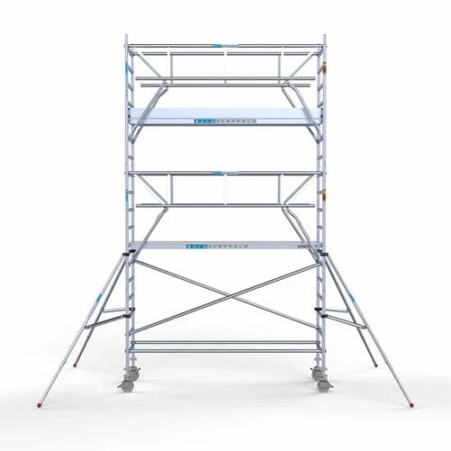 Alumiiniumtellingud koos kokkupandavate piiretega mõlemal poolel 90x305 6,2 m töökõrgus*