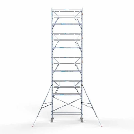 Alumiiniumtellingud 90х250 10,2 m töökõrgus* koos kokkupandavate piiretega mõlemal poolel Alumiiniumtellingud 90х250 10,2 m töökõrgus* koos kokkupandavate piiretega mõlemal poolel