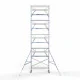 Alumiiniumtellingud 90х250 10,2 m töökõrgus* koos kokkupandavate piiretega mõlemal poolel