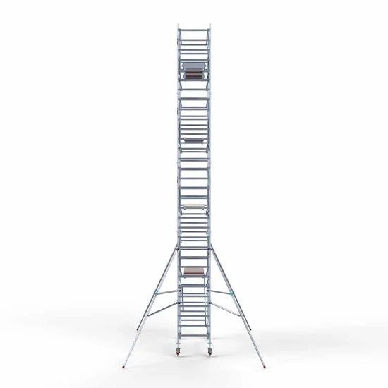 Alumiiniumtellingud 90х250 10,2 m töökõrgus* koos kokkupandavate piiretega mõlemal poolel Alumiiniumtellingud 90х250 10,2 m töökõrgus* koos kokkupandavate piiretega mõlemal poolel