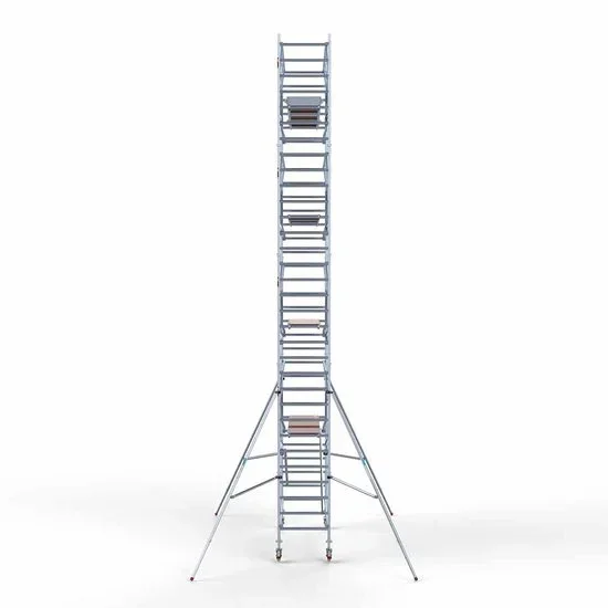 Alumiiniumtellingud 90х305 10,2 m töökõrgus* koos kokkupandavate piiretega mõlemal poolel Alumiiniumtellingud 90х305 10,2 m töökõrgus* koos kokkupandavate piiretega mõlemal poolel