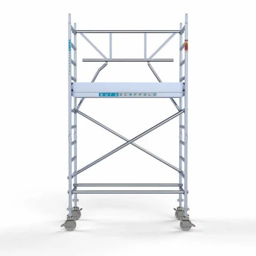 Alumiiniumtellingud 75х190 4,2 m töökõrgus* koos kokkupandavate piiretega ühel küljel