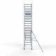 Alumiiniumtellingud 90х190 6,2 m töökõrgus* Carbon koos kokkupandavate piiretega ühel küljel Alumiiniumtellingud 90х190 6,2 m töökõrgus* Carbon koos kokkupandavate piiretega ühel küljel