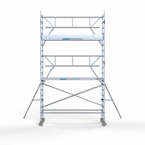 Alumiiniumtellingud 90х305 6,2 m töökõrgus* Carbon koos kokkupandavate piiretega ühel küljel