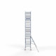Alumiiniumtellingud 90х190 7,2 m töökõrgus* Carbon koos kokkupandavate piiretega ühel küljel Alumiiniumtellingud 90х190 7,2 m töökõrgus* Carbon koos kokkupandavate piiretega ühel küljel