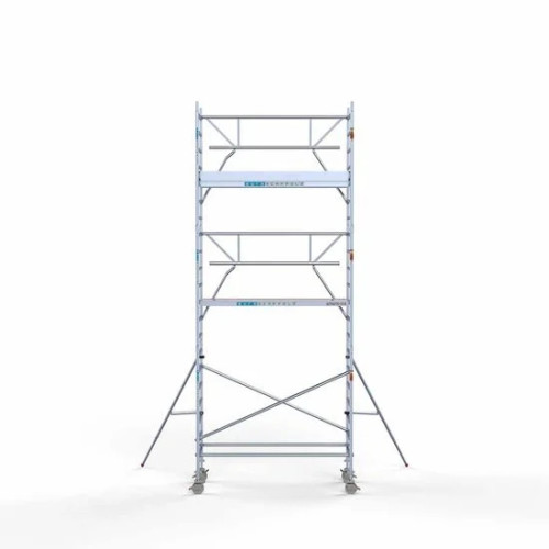 Alumiiniumtellingud 90х250 7,2 m töökõrgus* Carbon koos kokkupandavate piiretega ühel küljel