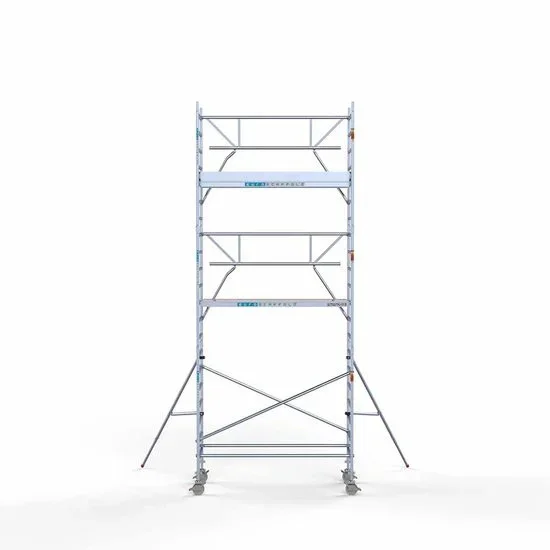 Alumiiniumtellingud 90х250 7,2 m töökõrgus* Carbon koos kokkupandavate piiretega ühel küljel Alumiiniumtellingud 90х250 7,2 m töökõrgus* Carbon koos kokkupandavate piiretega ühel küljel