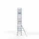 Alumīnija tornis 90х250 cm 7,2m darba augstums* ar oglekļa platformu + salokāmas margas no 1 puses Alumīnija tornis 90х250 cm 7,2m darba augstums* ar oglekļa platformu + salokāmas margas no 1 puses