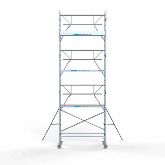 Аliumininiai pastoliai 90х250 8,2 m darbinis aukštis* su sulankstomomis apsaugomis iš 1 pusės Аliumininiai pastoliai 90х250 8,2 m darbinis aukštis* su sulankstomomis apsaugomis iš 1 pusės