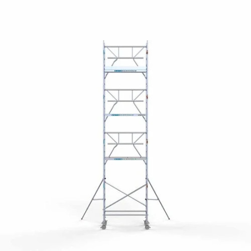 Alumiiniumtellingud 75х190 9,2 m töökõrgus* koos kokkupandavate piiretega ühel küljel