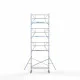 Alumiiniumtellingud 90х250 9,2 m töökõrgus* koos kokkupandavate piiretega ühel küljel