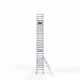 Alumiiniumtellingud 90х250 9,2 m töökõrgus* koos kokkupandavate piiretega ühel küljel