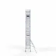 Alumiiniumtellingud 90х305 9,2 m töökõrgus* koos kokkupandavate piiretega ühel küljel Alumiiniumtellingud 90х305 9,2 m töökõrgus* koos kokkupandavate piiretega ühel küljel