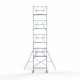 Alumiiniumtellingud 90х190 10,2 m töökõrgus* Carbon koos kokkupandavate piiretega ühel küljel Alumiiniumtellingud 90х190 10,2 m töökõrgus* Carbon koos kokkupandavate piiretega ühel küljel