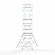 Alumiiniumtellingud 75х190 10,2 m töökõrgus* koos kokkupandavate piiretega ühel küljel