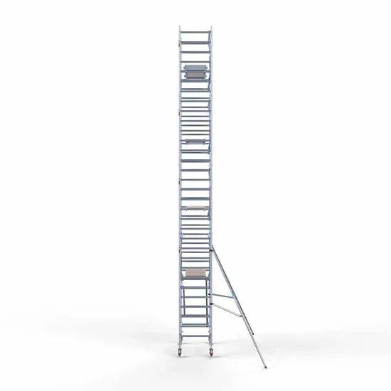 Alumiiniumtellingud 75х190 10,2 m töökõrgus* koos kokkupandavate piiretega ühel küljel Alumiiniumtellingud 75х190 10,2 m töökõrgus* koos kokkupandavate piiretega ühel küljel