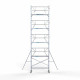 Alumiiniumtellingud 90х250 10,2 m töökõrgus* koos kokkupandavate piiretega ühel küljel Alumiiniumtellingud 90х250 10,2 m töökõrgus* koos kokkupandavate piiretega ühel küljel