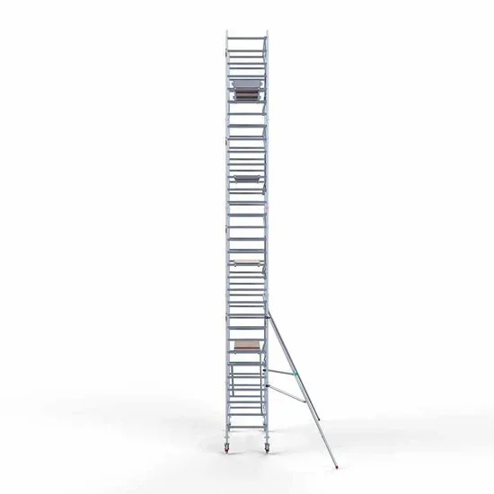 Alumiiniumtellingud 90х250 10,2 m töökõrgus* koos kokkupandavate piiretega ühel küljel Alumiiniumtellingud 90х250 10,2 m töökõrgus* koos kokkupandavate piiretega ühel küljel