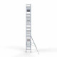 Alumiiniumtellingud 90х250 10,2 m töökõrgus* koos kokkupandavate piiretega ühel küljel Alumiiniumtellingud 90х250 10,2 m töökõrgus* koos kokkupandavate piiretega ühel küljel