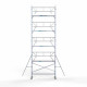 Alumiiniumtellingud 90х305 10,2 m töökõrgus* koos kokkupandavate piiretega ühel küljel Alumiiniumtellingud 90х305 10,2 m töökõrgus* koos kokkupandavate piiretega ühel küljel