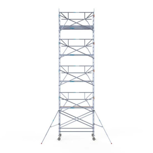 Solar scaffold Aluminum scaffold tower 135х250 10,2m working height* including Solar lift and Safeguard roof edge protection
