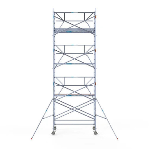 Solar scaffold Aluminum scaffold tower 135х250 8,2m working height* including Solar lift and Safeguard roof edge protection