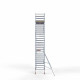 Alumīnija tornis 135х305 cm 9,2m darba augstums* ar oglekļa platformu Alumīnija tornis 135х305 cm 9,2m darba augstums* ar oglekļa platformu