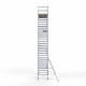 Alumīnija tornis 135х305 cm 10,2m darba augstums* ar oglekļa platformu Alumīnija tornis 135х305 cm 10,2m darba augstums* ar oglekļa platformu