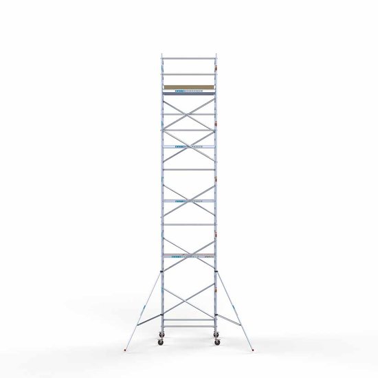 Alumīnija tornis 135х190 cm 11,2m darba augstums* ar oglekļa platformu Alumīnija tornis 135х190 cm 11,2m darba augstums* ar oglekļa platformu
