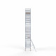 Alumīnija tornis 135х190 cm 11,2m darba augstums* ar oglekļa platformu Alumīnija tornis 135х190 cm 11,2m darba augstums* ar oglekļa platformu
