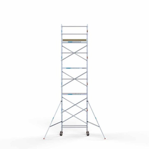 Alumīnija tornis 75х190 cm 9,2m darba augstums* ar oglekļa platformu