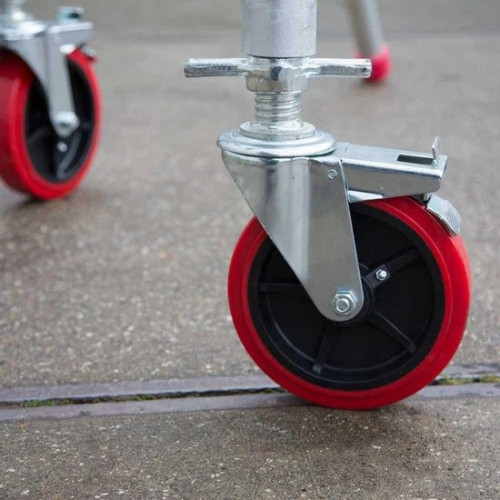 Kummiratas 200 mm + terasvõll 40 cm