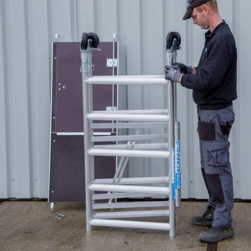 Kokkupandav alumiiniumtelling / maalripukk Compact 1 3 m töökõrgus*