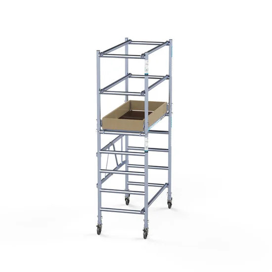 Kokkupandav alumiiniumtelling / maalripukk Compact 1+2 3,5 m töökõrgus* Kokkupandav alumiiniumtelling / maalripukk Compact 1+2 3,5 m töökõrgus*