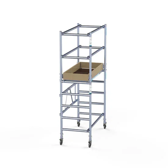 Kokkupandav alumiiniumtelling / maalripukk Compact 1+2 3,5 m töökõrgus* Kokkupandav alumiiniumtelling / maalripukk Compact 1+2 3,5 m töökõrgus*