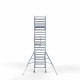 Alumiiniumtellingud 135х250 7,2 m töökõrgus* Carbon koos kokkupandavate piiretega mõlemal poolel Alumiiniumtellingud 135х250 7,2 m töökõrgus* Carbon koos kokkupandavate piiretega mõlemal poolel