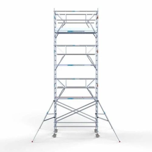 Alumiiniumtellingud 135х250 8,2 m töökõrgus* Carbon koos kokkupandavate piiretega mõlemal poolel