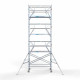Alumiiniumtellingud 135х250 8,2 m töökõrgus* koos kokkupandavate piiretega mõlemal poolel Alumiiniumtellingud 135х250 8,2 m töökõrgus* koos kokkupandavate piiretega mõlemal poolel