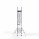 Alumiiniumtellingud 135х250 9,2 m töökõrgus* Carbon koos kokkupandavate piiretega mõlemal poolel