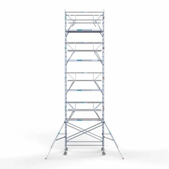 Alumiiniumtellingud 135х250 10,2 m töökõrgus* koos kokkupandavate piiretega mõlemal poolel Alumiiniumtellingud 135х250 10,2 m töökõrgus* koos kokkupandavate piiretega mõlemal poolel